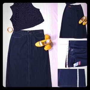 Plus Size Denim Skirt